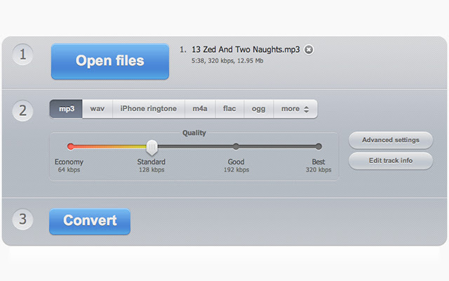Convert AA to MP3 with Online Audio Converter