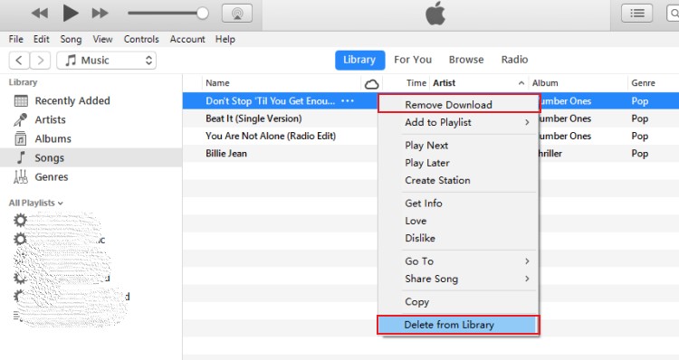 How to Delete a Song from Apple Music/iTunes Playlist