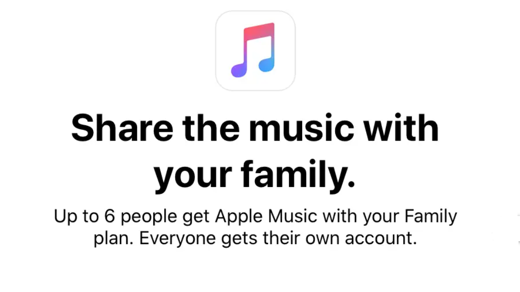 通過家庭計劃共享您的 Apple Music 訂閱