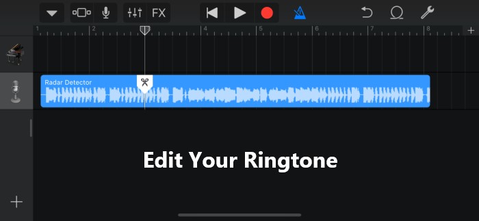 GarageBand で着信音を編集する