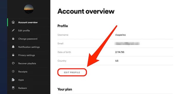 Changing Of The Country Settings Of Your Spotify Account