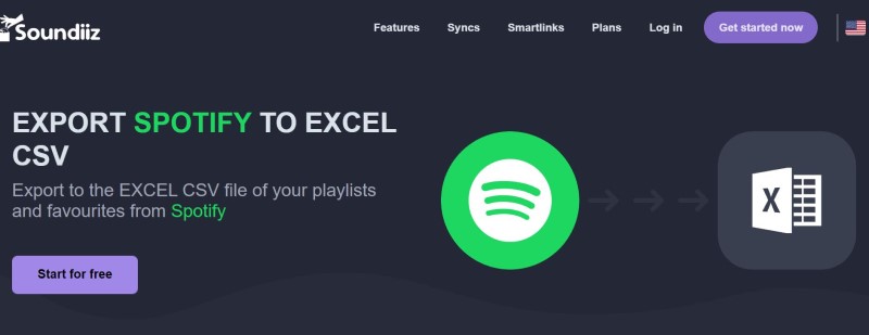 Esportare Spotify Playlist su file Excel utilizzando Soundiiz