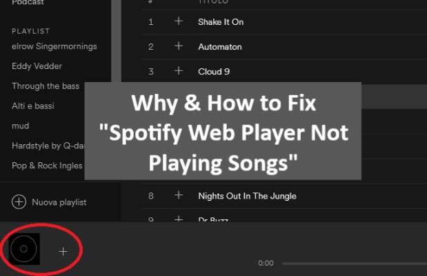 Как исправить Spotify Веб-плеер не воспроизводит песни