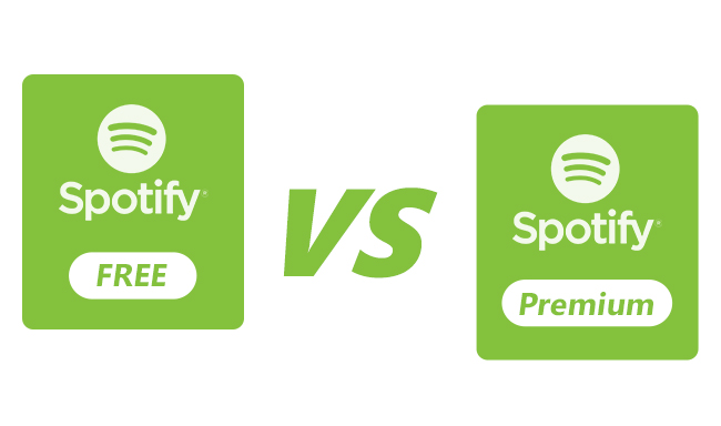 Сравнение между Spotify Бесплатно и Премиум