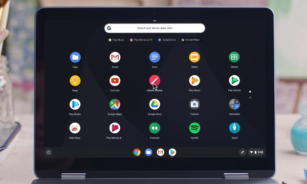 Dwonload Spotify on Chromebook through Google Play Store