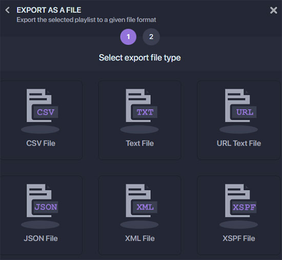 導出模板 Spotify 透過 Soundiiz 將播放清單轉為 Excel CSV