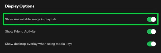 How to See Unavailable Songs in Playlists?