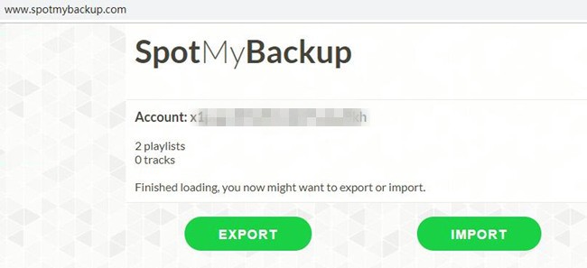  Backup Spotify Playlists via SpotMyBackUp