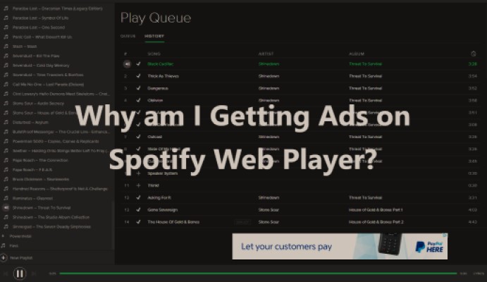 Dlaczego wyświetlają mi się reklamy Spotify Odtwarzacz internetowy