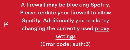Czemu Spotify jest zablokowane